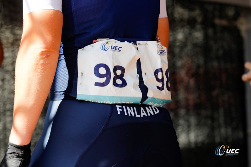 European Championships Munich 2022 - 2022 UEC Road Elite European Championships - Women's Road Race - 21/08/2022 - Laura Vainiopaa (FIN) - photo Ivan Benedetto/UEC/SprintCyclingAgency?2022